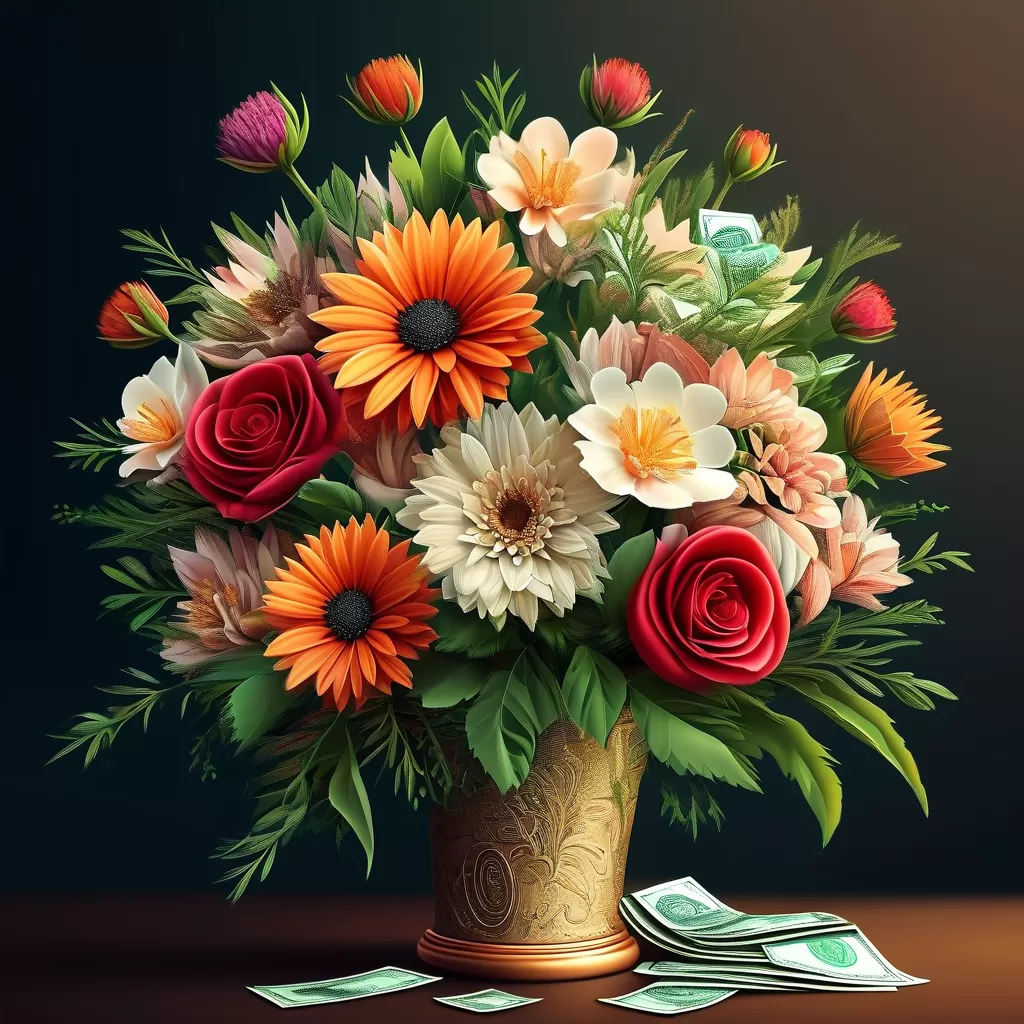 money bouquet