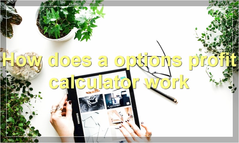 How does a options profit calculator work