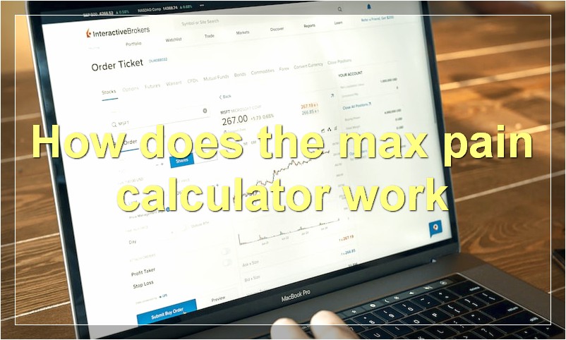 How does the max pain calculator work