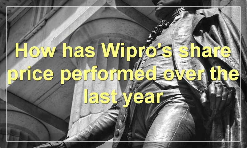 How has Wipro's share price performed over the last year