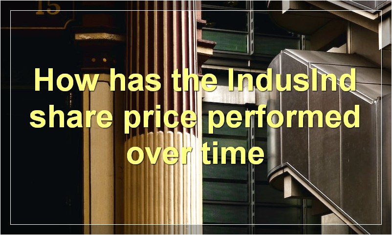 How has the IndusInd share price performed over time