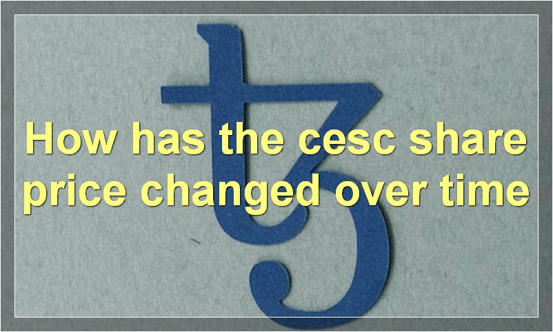 How has the cesc share price changed over time