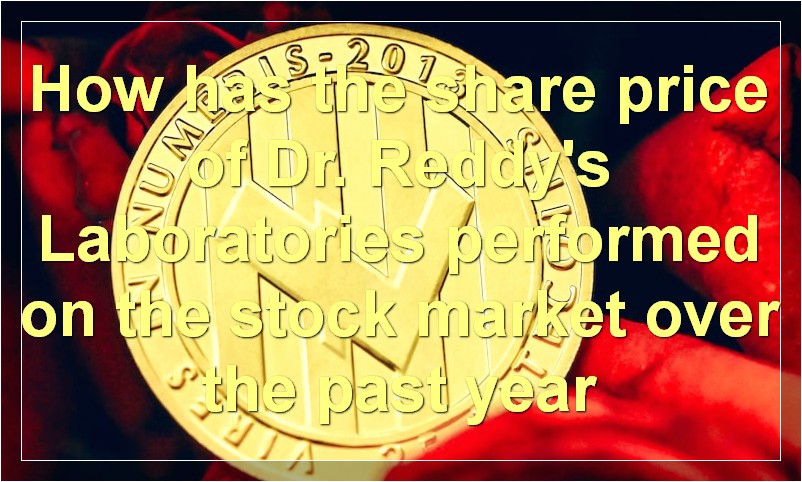 How has the share price of Dr. Reddy's Laboratories performed on the stock market over the past year