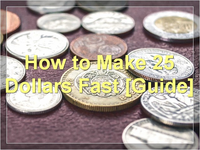 How to Make 25 Dollars Fast [Guide]