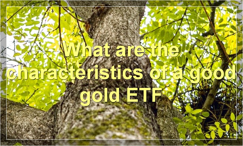 What are the characteristics of a good gold ETF