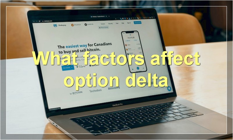 What factors affect option delta