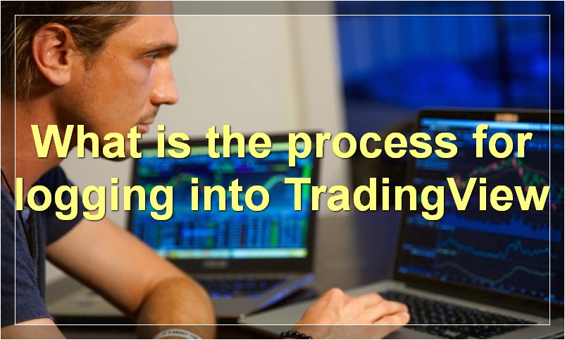 What is the process for logging into TradingView