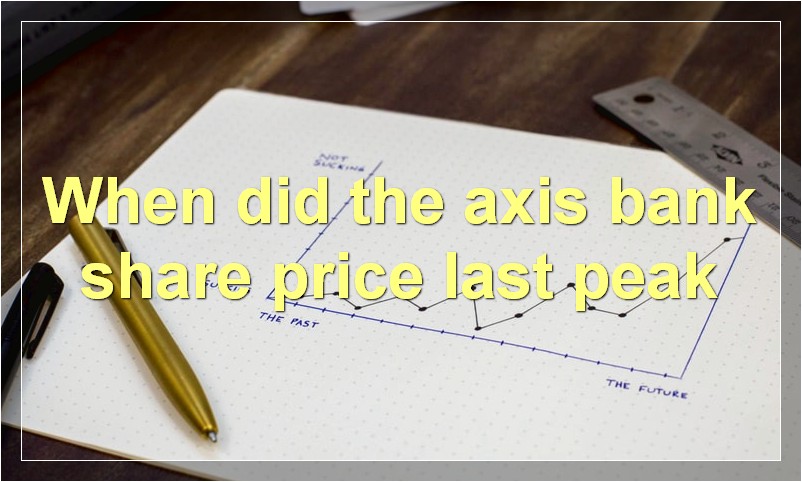 When did the axis bank share price last peak